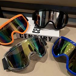 Ski Goggles for Men and Women, Trendy and Cool, Outdoor Mountaineering and Cycling, Windproof and Sandproof, Colorful Protective Sunglasses, Extra Large Frame