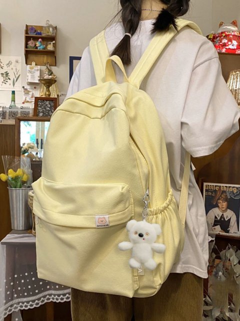 Su Zaizai's same schoolbag for female students, Korean version, junior high school, fresh, large-capacity, forest-style backpack, girl's backpack