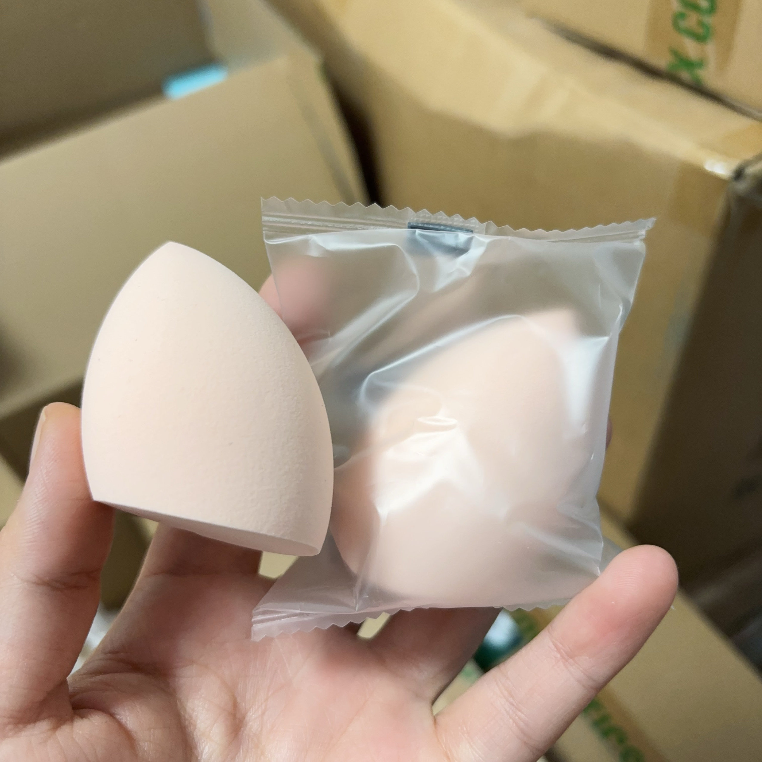 QQ надувной 3 упаковки PRAMY — Berry Beauty Beauty Egg Rebound Пудра для макияжа Слоеная губка Сухая и влажная