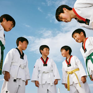 
Taekwondo clothing for adults and children, long-sleeved short-sleeved thin summer custom Taoist uniform for men and women college students