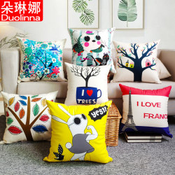 Large Backrest Pillow for Car Sleeping, Lumbar Pillow, Headboard Cushion, Office Pillowcase, Sofa Cushion, Cute Pillow
