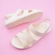 New summer plastic flat heel mother-in-law sandals for women mother shoes beach flat sole soft sole comfortable non-slip large size trendy