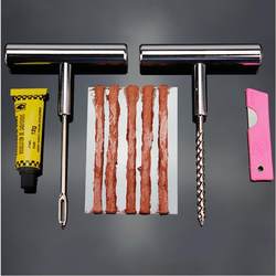 Car Tire Repair Tool Kit, Tire Repair Strips, Vacuum Tire Repair Strips for Motorcycles and Electric Vehicles, Emergency Quick Repair Strips