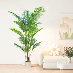 Artificial Plant Areca Palm Nordic Style Decoration for Living Room Large Floor-Standing Potted Plant Indoor Bonsai Ornament Fake Tree
