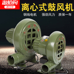 Small Household Single-Phase Blower Fan, Boiler Blower, Stove Draft Fan, 220V Powerful Centrifugal Industrial Fan
