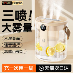 2025 New Model Air Humidifier for Home, Silent, Suitable for Bedroom, Living Room, Small Size, for Pregnant Women and Babies, Office Desktop, Large Spray, High Mist Output, Formaldehyde Removal, Air Conditioner, Mini Portable, Dormitory, Student, Aromatherapy