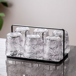 Glacier-Patterned Glass Cup for Home Use, Women's Glacier Cup, Coffee, Liquor, Beer Cup, Wine Glass, Red Wine Glass, Tea Cup, Water Cup