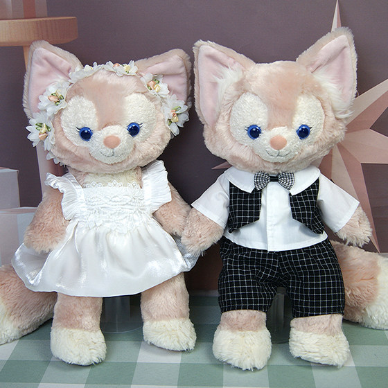 Wedding skirt dress suitable for Ling Naber S clothes to replace the 13 -inch Lulu couple doll clothes