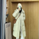 Shiduqi 2025 new 95 white goose down jacket for women with long knee thickened puffs to make them look slim and stand-up collar jacket winter