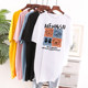 
White short-sleeved T-shirt 2021 new women's Korean version loose large size slim cartoon printed short-sleeved T-shirt skirt ins trendy