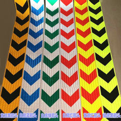 10cm Wide Truck and Car Reflective Tape Garage Anti-Collision Warning Sticker Film Arrow Guide Sticker