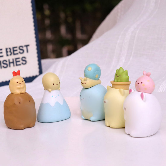 
Super cute corner creature figure doll corner animal house doll ornaments stacked with music blind bag blind box toys