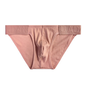 Adannu male triangle panties cotton threaded threaded country style relief ribbon sexy low waist solid color sports youth