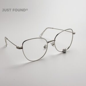 
JUST FOUND metal thin-frame glasses frames star's same hollow bear style, elegant and high-end, no makeup, small face