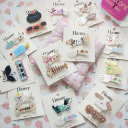 Cute Kitten and Puppy Hair Clips, Versatile Bangs Clips, Duckbill Clips, Girl Hair Clips, Cartoon Hair Accessories