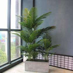 Artificial Sunflower Tree, Pearl Sunflower, Bamboo, Phoenix Tail Sunflower Plant, Green Plant, Indoor Living Room, Home, Hotel, Extra-Large Potted Plant Decoration
