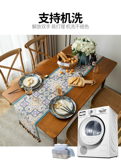 レッドテーブルランナーアメリカンウェディングテーブルクロスレトロカントリーテレビキャビネットコーヒーテーブルロング装飾布(A 30x  アメリカンダイニングテーブルセット - モダンヨーロピアンスタイル コーヒー＆TVキャビネット テーブルランナー テーブルクロス テーブルクロス アメリカンスタイル テーブルランナー モダンダイニングテーブル テレビキャビネット