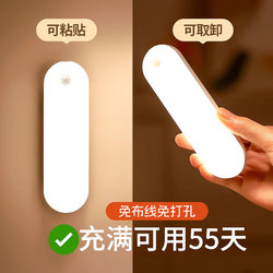 Led Wall Lamp, Rechargeable, Wall-Mounted, Portable, Suitable for Bedside, Dormitory Use, Small Lamp for Reading, Magnetic Wall Lamp