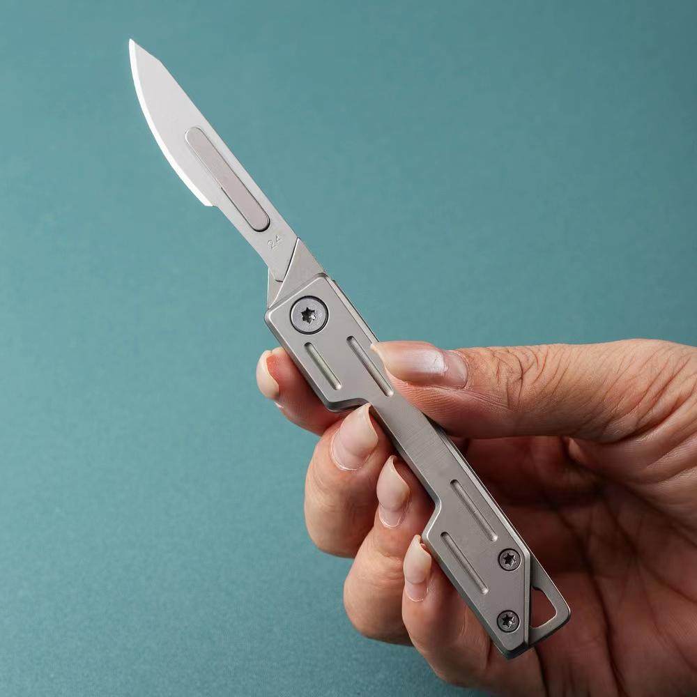 이동식 블레이드 수술용 접이식 칼 유틸리티 나이프 휴대용 키 펜던트 나이프 고경도 날카로운 절단 칼-