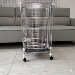 304 Stainless Steel Sugar Glider Cage Magic Cage Bird Cage Without Mesh Parrot Cage Multi-Layer Flying Squirrel Cage