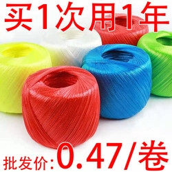 Plastic Rope New Material Colorfulful Plastic Rope Binding Rope Packing Rope Packaging Rope Tear Film with Grass Ball Tie Rope