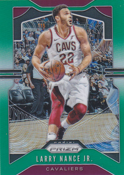 NBA star Cappanini 1920 Prizm Puca Green Refraction # 73 Larry Nans