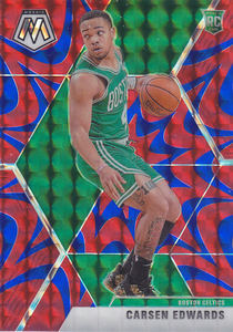 
NBA Star Card 1920 Rookie Mosaic Red and Blue Explosion Refraction Set #220 Edwards