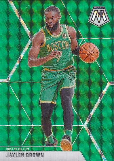 
NBA Star Card 1920 Puka Mosaic Green Refraction Set #89 Jaylen Brown