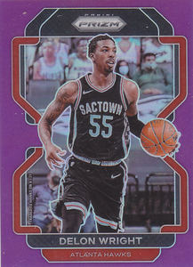 
NBA star card 2122Prizm Purple Refraction 99 compilation set #57 Delon Wright