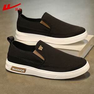 
Pull back men's shoes canvas shoes 2025 classic autumn slip-on men's shoes breathable cloth shoes casual shoes old Beijing cloth shoes