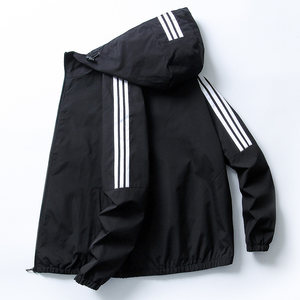 Spring and Autumn Men's Jacket Casual Sports Jacket Youth Student Trends Top Substances Thin Hat Men's Gale
