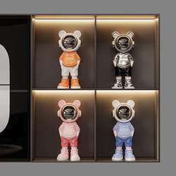 Creative Astronaut Desktop Wine Cabinet Soft Decoration Ornaments High-End Light Luxury Style Home Living Room Tv Cabinet