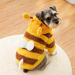 Dog clothes with buckles for outdoor use in autumn and winter thickened to keep warm