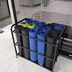 Yoga Mat Storage Rack, Foam Roller Organizer, Yoga Room Equipment Storage Rack, Yoga Mat, Mace, Multi-Layer Cabinet