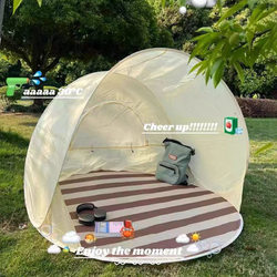 Korea ins Convenient Children's Tent for Outdoor Camping, Instant Setup, Extra Large Space, Sunshade Beach Tent