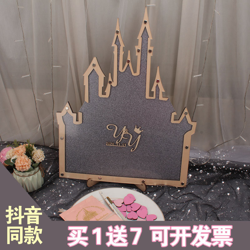 Segnaletica In Legno Per Matrimonio - Pannello Libro Degli Ospiti Audio A5 (15x21cm) - Decorazione Fai Da Te Scritta Personalizzata