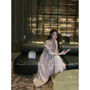 
MummyCat laying eggs [Intellectual Era] 25 new product gentle intellectual temperament spring and autumn long windbreaker jacket