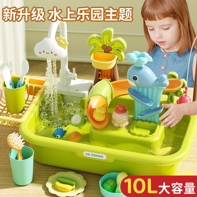 Children's dishwasher toy kitchen play house sink sink faucet ...