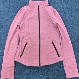 
Sports coat with stand-up collar, long sleeves, slim fit, daily fitness, outdoor leisure, stretch tight spring and autumn style