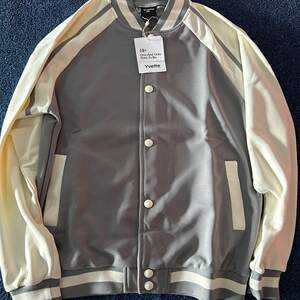 
Sports baseball jacket bear back letter fun print contrast color splicing college jacket same style for men and women