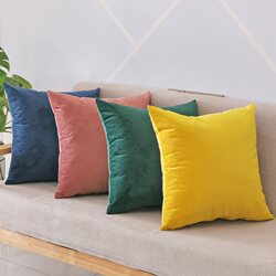 Nordic Sofa Cushion Pillow Crystal Velvet Pillowcase Living Room Square Cushion Headboard Backrest Office Lumbar Support