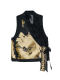 Outline original design jacquard vest retro ethnic style thin sleeveless horse clip women's niche spring new women's clothing