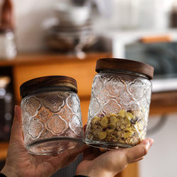 Japanese style glass bottle sealed jar food grade retro