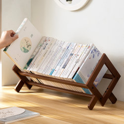 Desktop Small Bookshelf Storage Rack for Office Desk Organization, Living Room Dining Table Top Multi-Layered Placement, Simple Design