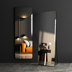 Light Luxury Style Internet Celebrity Full-Length Mirror, High-End Floor-Standing Mirror, Home Wall-Mounted Dressing Mirror, Non-Deforming Bedroom Fitting Mirror
