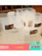 Japan's DAISO cosmetics storage box desktop organizer pp transparent plastic covered small strip square
