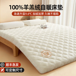 Lamb Wool Mattress Pad for Home Bedroom, Winter Milk Velvet Thickened Warm Mattress, Special Pad for Rental Housing a