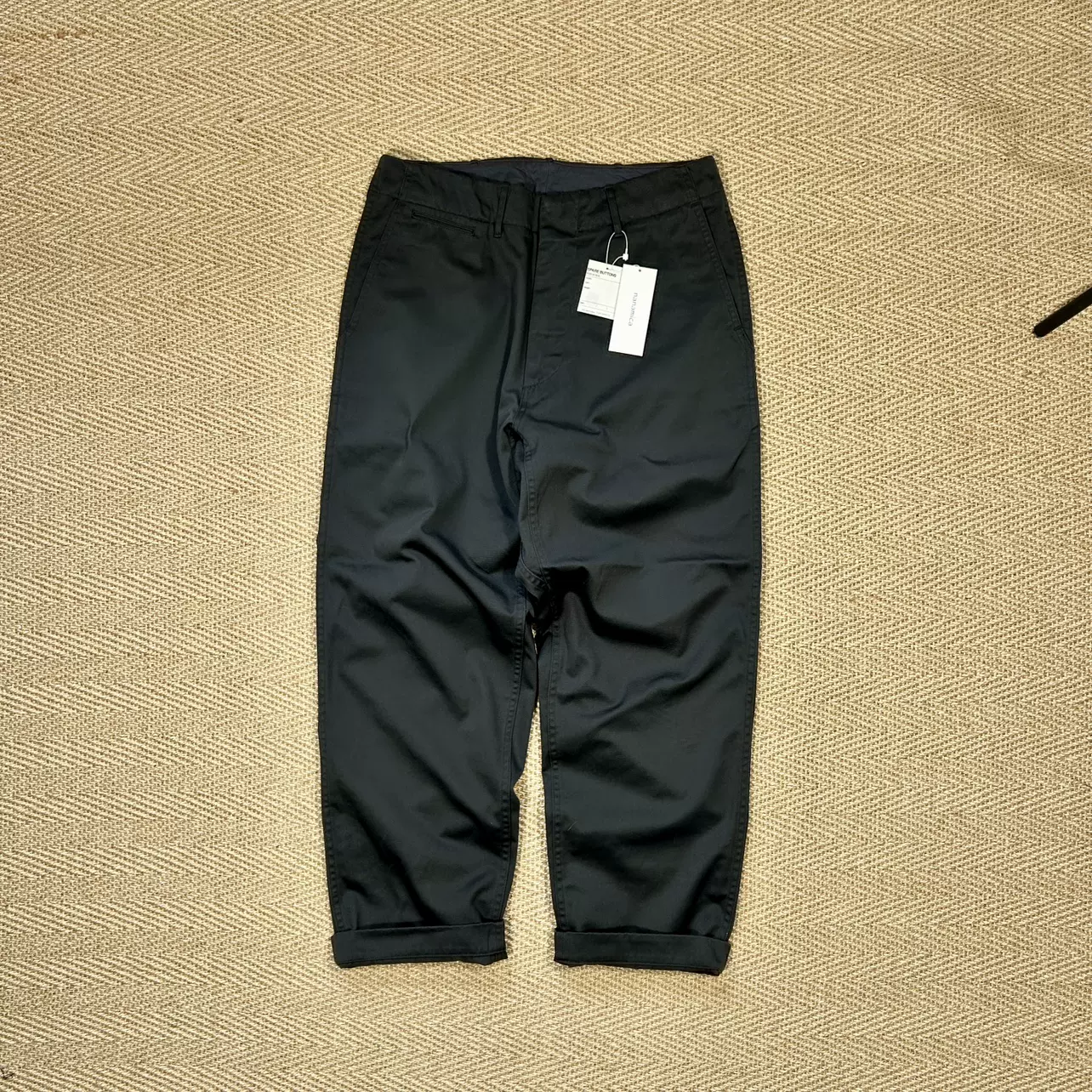 重慶現貨SFC CROPPED FLEECE PANTS日本製搖粒絨寬鬆錐形褲23AW-Taobao