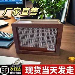 2024 New Creative and Practical Wooden Retro Digital Money Saving Box, One Ten Thousand Yuan Money Saving Plan Piggy Bank