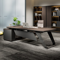 Office Desk, Boss Desk, Light Luxury, High-End, Lacquered Executive Desk, High-End, Simple, Modern, President Desk, Office Furniture